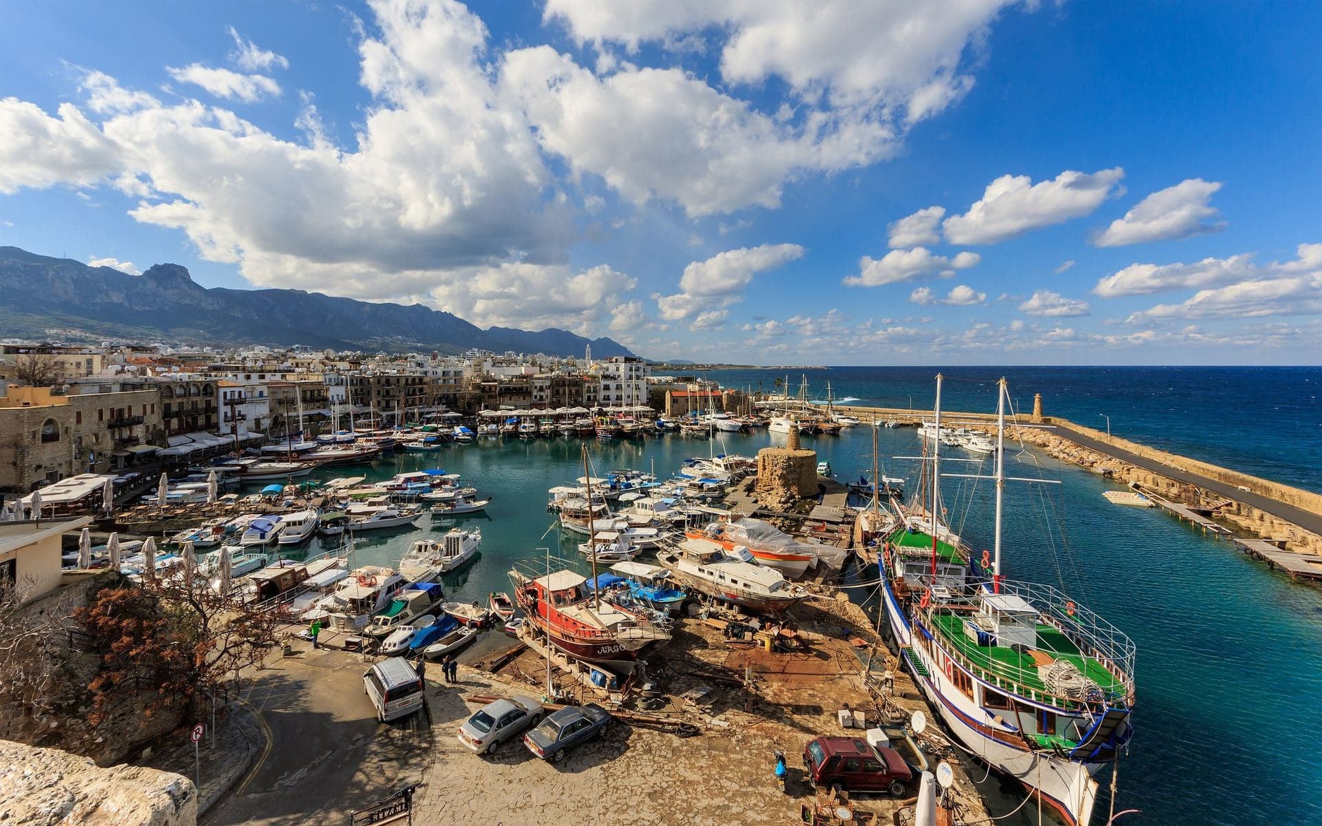 Kyrenia harbour and castle