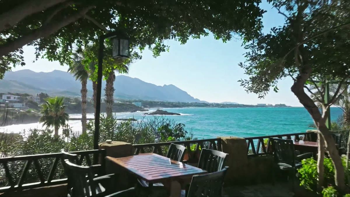 The Kyrenia (Girne) coastline near Avenue Hotel, North Cyprus