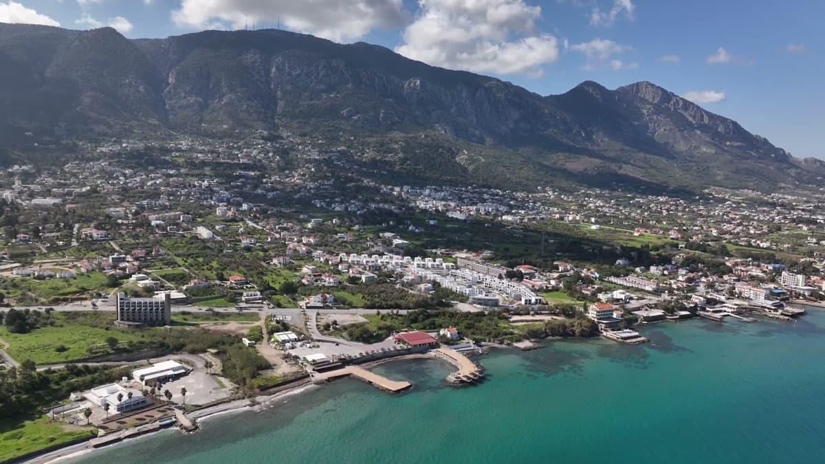 The Beşparmak mountains above Kyrenia, North Cyprus