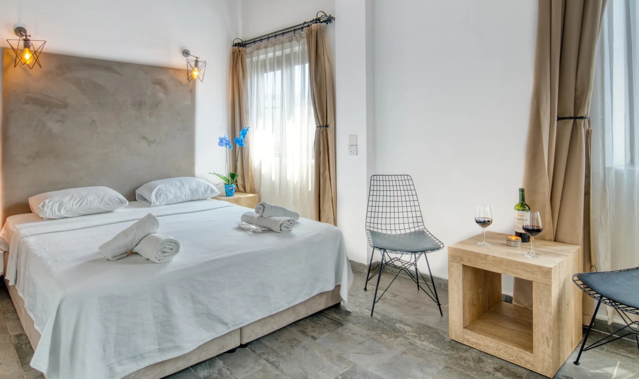 Rooms at Avenue Hotel, a boutique hotel in central Kyrenia, North Cyprus